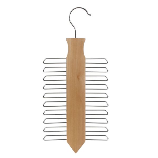 PERCHA MADERA CORBATERO 20 GANCHOS HABITEX