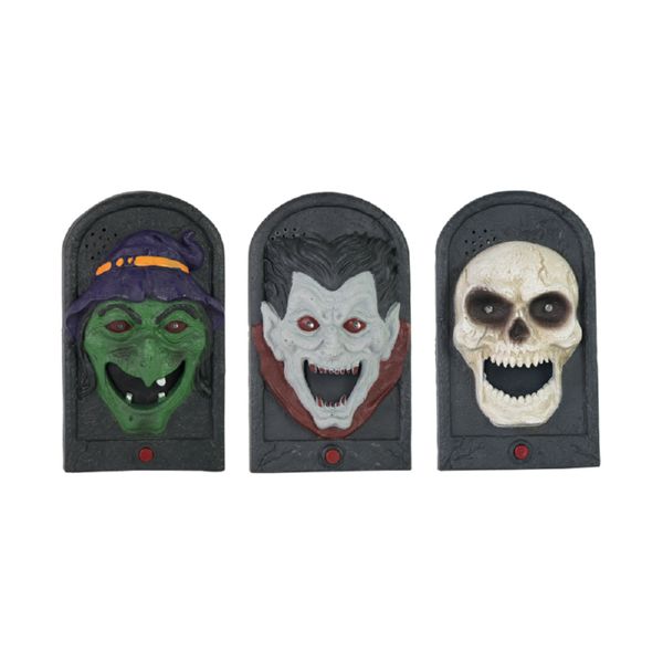 TIMBRE HALLOWEEN A PILAS CON MOVIMIENTO Y SONIDO